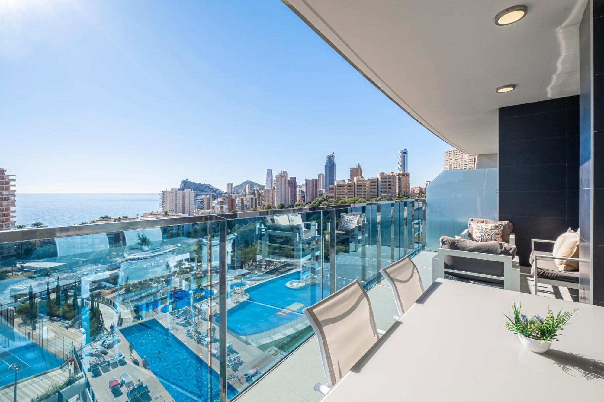 Sunset Drive Resort Apartment 4-8 Poniente Beach Benidorm Ngoại thất bức ảnh